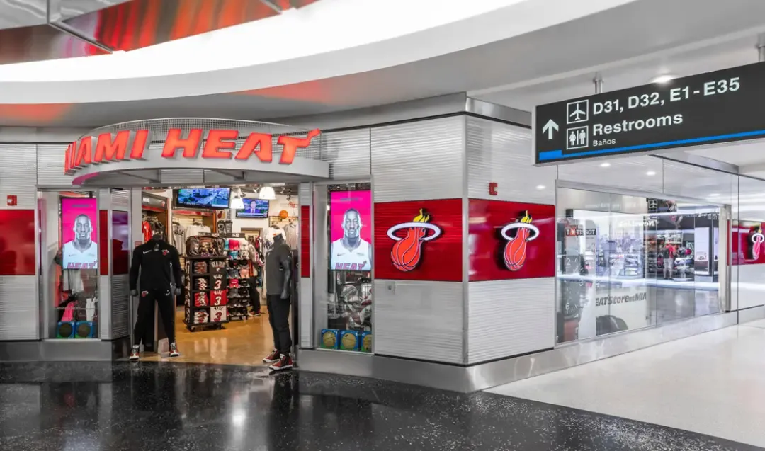 Miami Heat Store storefront at North Terminal